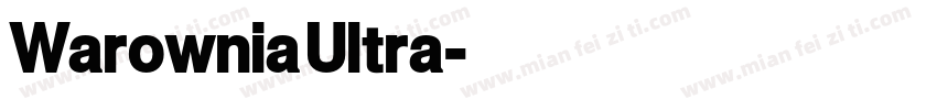 Warownia Ultra字体转换